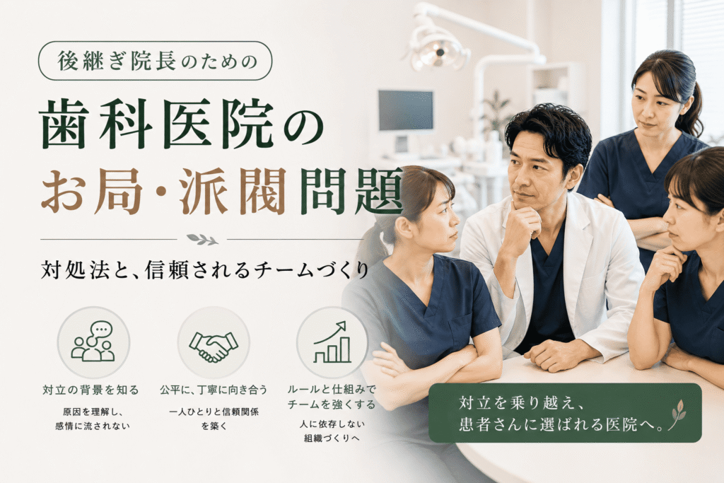 歯科医院のお局・派閥問題｜後継ぎ院長の対処法