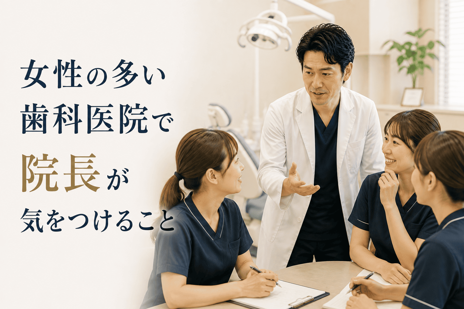 女性の多い歯科医院で院長が気をつけること