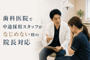 歯科医院で中途採用スタッフがなじめない時の院長対応
