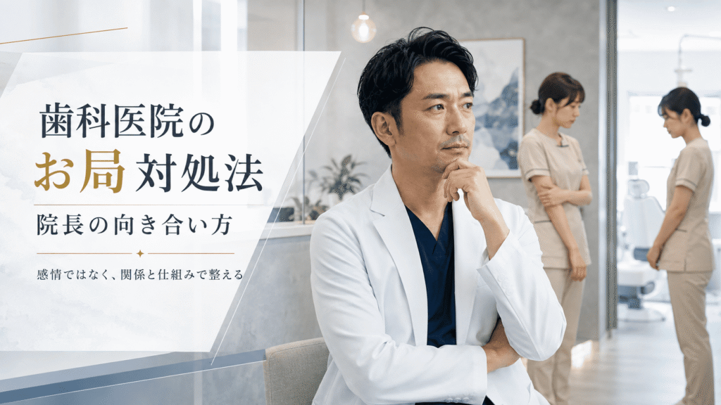 歯科医院のお局対処法｜院長の向き合い方