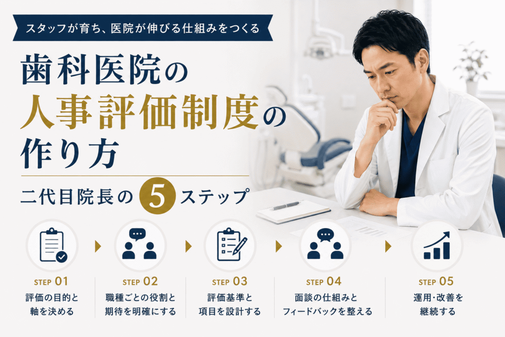 歯科医院の人事評価制度の作り方｜二代目院長の5ステップ