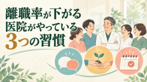 離職率が下がる医院がやっている3つの習慣